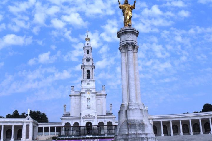 a large white building